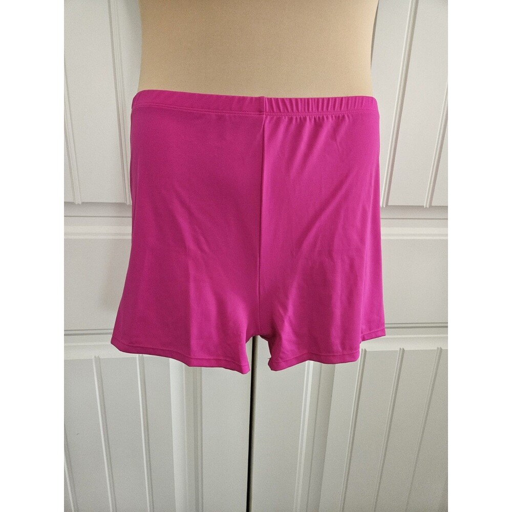 Swimsuits For All Fuchsia High Rise Boy Shorts Swim Bottoms Sz 16 Kim Gravel